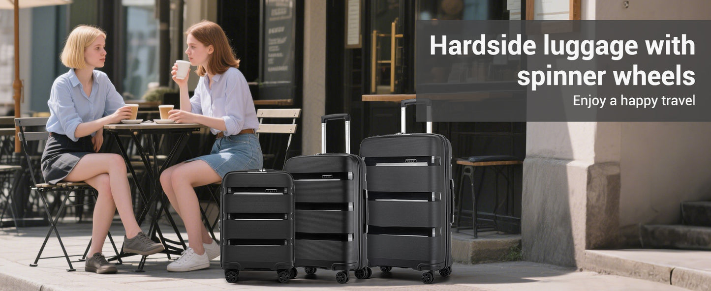 Raviat® Expandable Hardshell Spinner Luggage – 4-Wheel Durable Travel Suitcase with TSA Lock