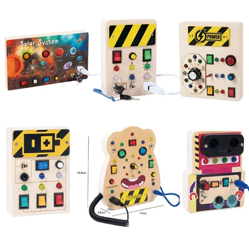 Montessori Busy Board Circuit LED Light