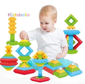30Pcs Pyramid Stacking Toy Building Blocks